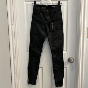Blank NYC the Bond black coated skinny jeans
